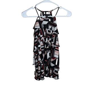 White House Black Market Tank Top Women's XS Ruffle Sleeveless Career Shirt